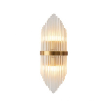 Post-Modern Luxury European Bedroom Corridor Bedside decorative fancy wall light led crystal wall lamp